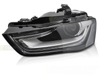 Xenon Headlight Black Left Side Tyc Fits Audi A4 B8 12-15 Xenon Headlight Black Left Side Tyc Fits Audi A4 B8 12-15