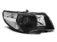Headlights Black Fits Skoda Superb 08-12 Headlights Black Fits Skoda Superb 08-12