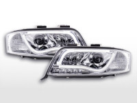 Daylight headlight Set Audi A6 type 4B Yr. 01-04 chrome RHD Daylight headlight Set Audi A6 type 4B Yr. 01-04 chrome RHD