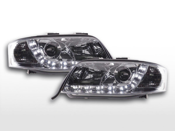 Daylight headlight Audi A6 type 4B Yr. 01-04 chrome