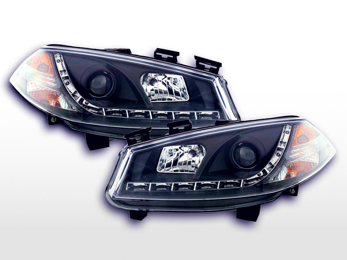 Daylight headlight Renault Megane 2 3/5door. Yr. 0306 black