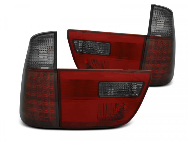 Led Tail Lights Red Smoke Fits Bmw X5 E53 09.99-06