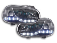 Daylight headlight VW Golf 4 type 1J Yr. 98-03 black RHD Daylight headlight VW Golf 4 type 1J Yr. 98-03 black RHD