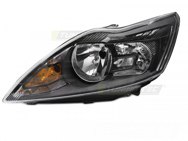 Headlight Black Left Side Tyc Fits Ford Focus Mk2 08-10