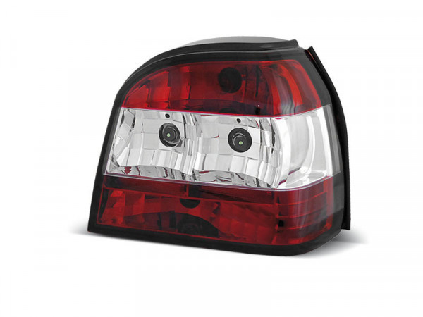 Tail Lights Red White Fits Vw Golf 3 09.91-08.97