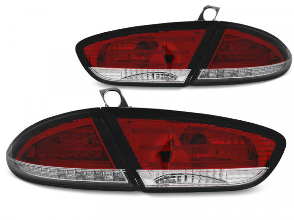 Led Tail Lights Red White Fits Seat Leon 03.09-12