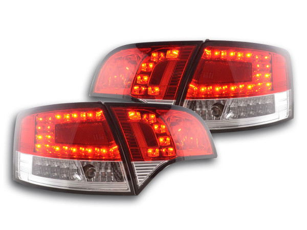 Led Taillights Audi A4 Avant type 8E Yr. 04-08 red/clear