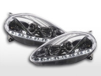 Daytime running lights headlight Daylight Fiat Grande Punto 199 chrome Daytime running lights headlight Daylight Fiat Grande Punto 199 chrome