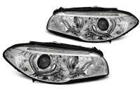 Xenon Headlights Angel Eyes LED DRL Chrome fits BMW F10/F11 10-13 Xenon Headlights Angel Eyes LED DRL Chrome fits BMW F10/F11 10-13