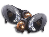headlight Daylight Mercedes E-Class 211 Yr. 06-09 black headlight Daylight Mercedes E-Class 211 Yr. 06-09 black
