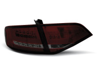 Led Tail Lights Red Smoke Fits Audi A4 B8 08-11 Led Tail Lights Red Smoke Fits Audi A4 B8 08-11