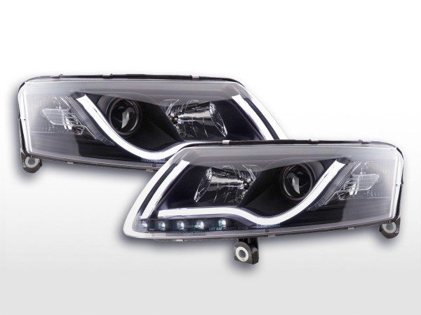 Daylight headlight LED daytime running lights Audi A6 type 4F 04-08 black