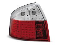 Led Tail Lights Red White Fits Audi A4 10.00-10.04 Led Tail Lights Red White Fits Audi A4 10.00-10.04