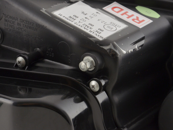 Headlight Set Xenon Angel Eyes LED fits BMW 5 Series E60/E61 (2005–2008) black right-hand drive