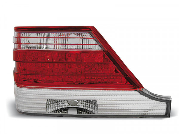 Led Tail Lights Red White Fits Mercedes W140 95-10.98
