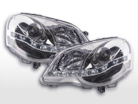 headlight Daylight VW Polo type 9N3 Yr. 05-09 chrome headlight Daylight VW Polo type 9N3 Yr. 05-09 chrome