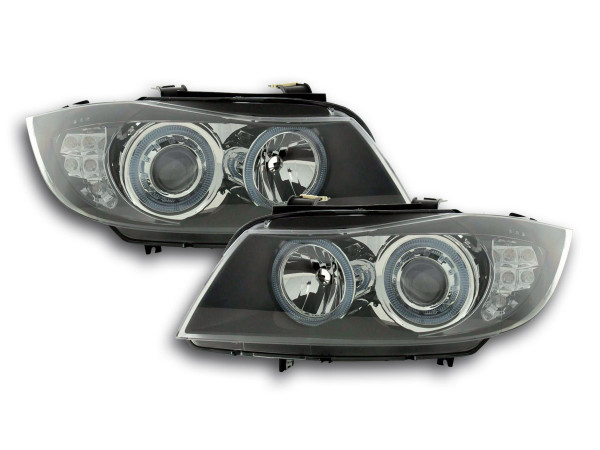 Angel Eye headlight BMW serie 3 saloon/Touring type E90/E91 black