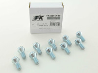 Wheel bolts Set (10 pieces), M12 x 1,5 21mm short head silver Wheel bolts Set (10 pieces), M12 x 1,5 21mm short head silver