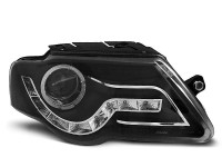 Headlights Daylight Black Fits Vw Passat B6 3c 03.05-10 Headlights Daylight Black Fits Vw Passat B6 3c 03.05-10