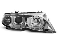 Headlights Angel Eyes 3D Chrome fits BMW E46 09.01-03.05 Headlights Angel Eyes 3D Chrome fits BMW E46 09.01-03.05