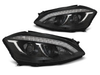 Xenon Headlights Daylight Black Fits Mercedes W221 05-09  Xenon Headlights Daylight Black Fits Mercedes W221 05-09