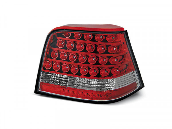 Led Tail Lights Red White Fits Vw Golf 4 09.97-09.03