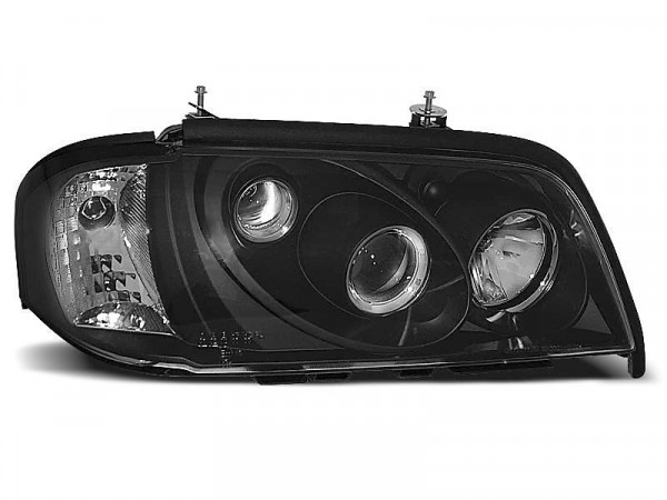 Headlights Black Fits Mercedes W202 C-klasa 06.93-06.00