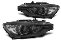 Xenon headlights Angel Eyes LED DRL black AFS fits BMW F30/F31 Xenon headlights Angel Eyes LED DRL black AFS fits BMW F30/F31