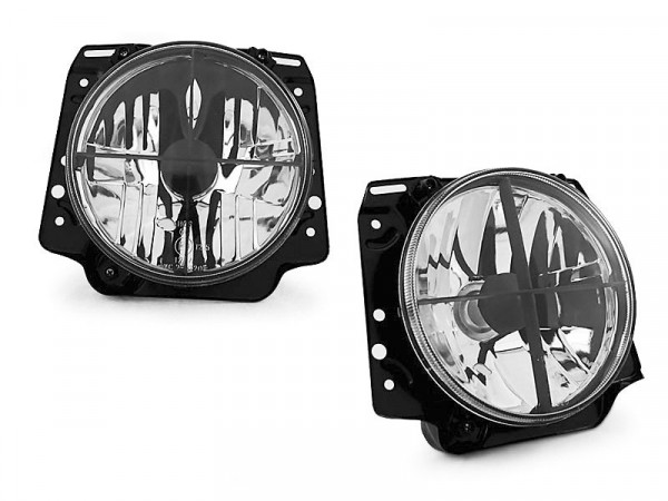 Headlights Chrome Fits Vw Golf 2 08.83-08.91
