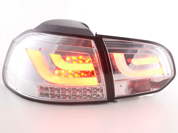 LED taillights set VW Golf 6 type 1K 2008-2012 chrome with LED indicators