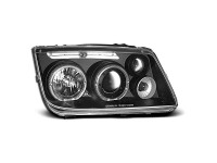 Headlights Angel Eyes Black Fits Vw Bora 09.98-07.05 Headlights Angel Eyes Black Fits Vw Bora 09.98-07.05
