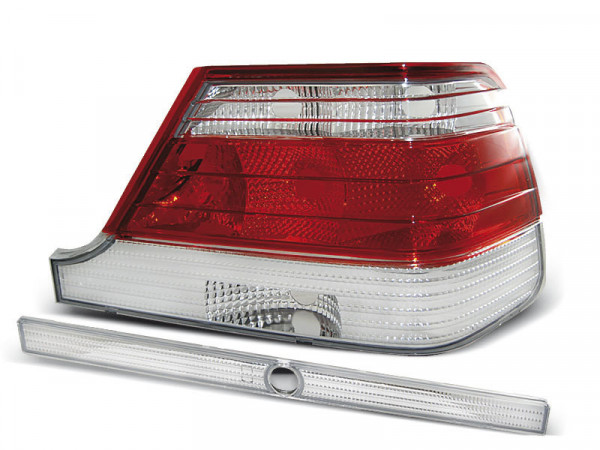 Tail Lights Red White Fits Mercedes W140 95-10.98