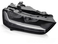 Headlight Black Right Side Tyc Fits Audi A4 B8 12-15 Headlight Black Right Side Tyc Fits Audi A4 B8 12-15