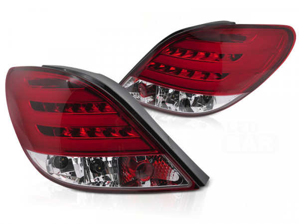 Peugeot 207 3d/5d 05.06-06.09 Red White Led Bar