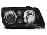 Headlights Angel Eyes Black Fits Vw Bora 09.98-07.05 Headlights Angel Eyes Black Fits Vw Bora 09.98-07.05