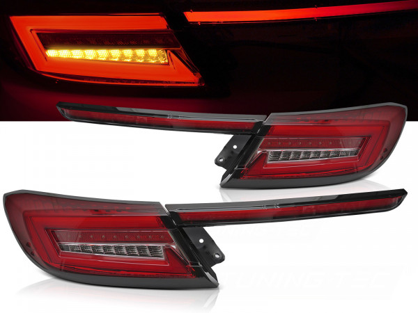 Led Bar Tail Lights Red White Seq Fits Toyota Gr86 21-