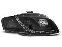Headlights Daylight Black Fits Audi A4 B7 11.04-03.08 Headlights Daylight Black Fits Audi A4 B7 11.04-03.08
