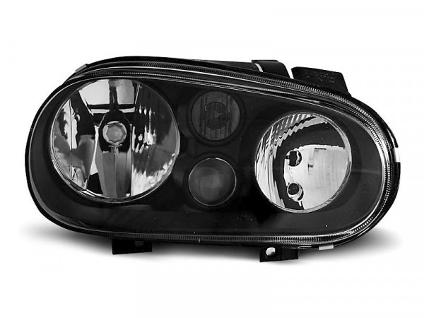Headlights Black Fits Vw Golf 4 09.97-09.03