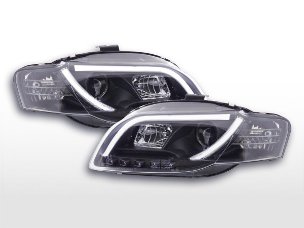 Daylight Headlight Audi A4 type 8E Yr. 05-07 black RHD