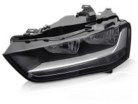 Headlight Black Left Side Tyc Fits Audi A4 B8 12-15 Headlight Black Left Side Tyc Fits Audi A4 B8 12-15