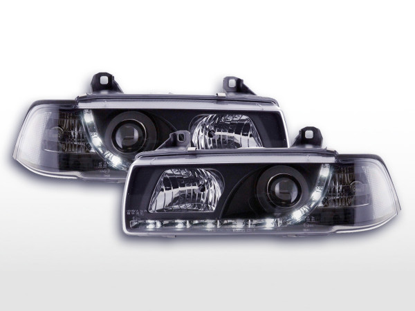 DRL Daylight headlight BMW serie 3 E36 saloon black