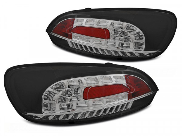 Led Tail Lights Black Fits Vw Scirocco Iii 08-04.14