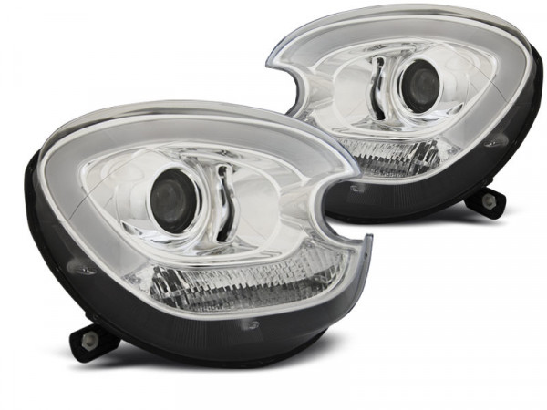 Xenon Headlights Tube Light Chrome fits BMW Mini R60 R61 Countryman 10–16