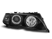 Headlights Angel Eyes Black fits BMW E46 09/01-03/05 Headlights Angel Eyes Black fits BMW E46 09/01-03/05