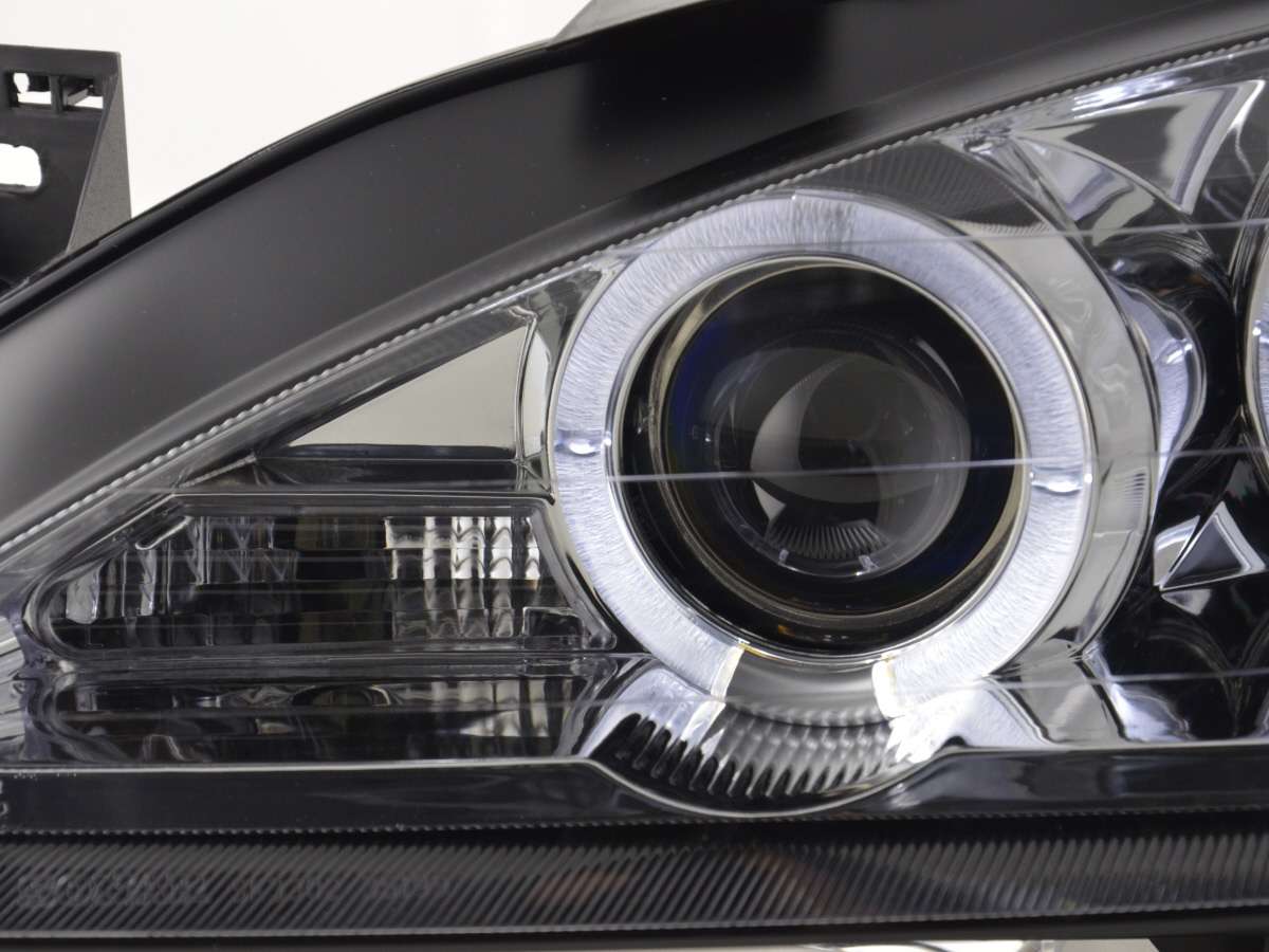 headlight Renault Megane 1 3/5door. Yr. 9902 chrome Headlights