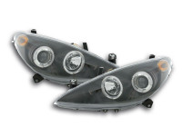 headlight Peugeot 307 Yr. 01-06 black headlight Peugeot 307 Yr. 01-06 black