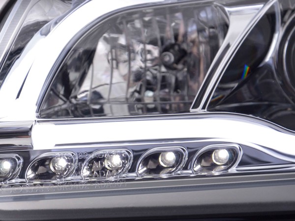 Daylight headlight Set Audi A3 type 8P/8PA Yr. 03-08 chrome