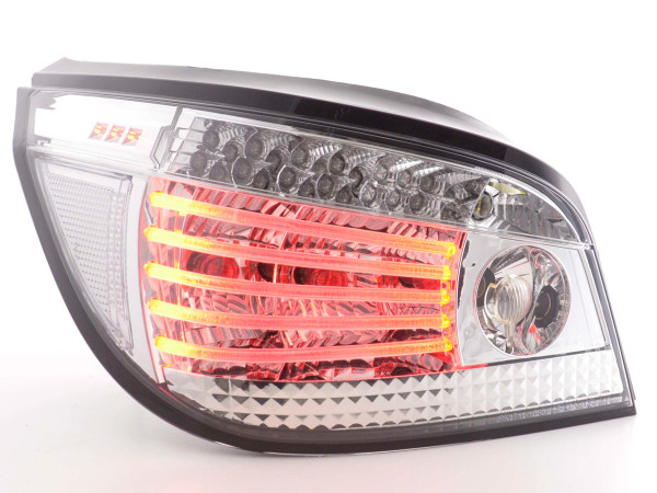 Led Taillights BMW serie 5 saloon type E60 Yr. 03- chrome