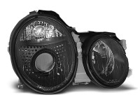 Headlights Black Fits Mercedes W208 Clk 03.97-04.02 Headlights Black Fits Mercedes W208 Clk 03.97-04.02