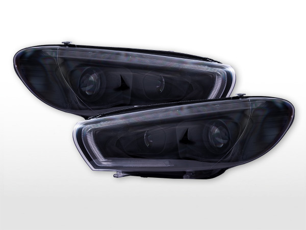 Daylight headlight LED DRL look VW Scirocco 3 Type 13 08- black